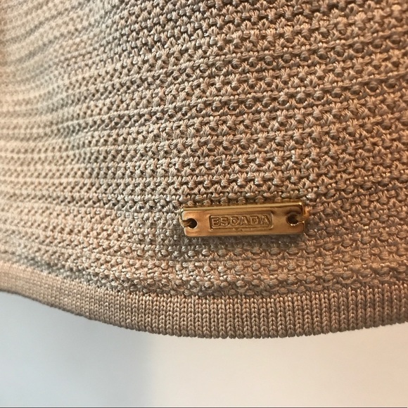 Escada Designer Knit Cotton Blend Tank Top - Picture 5 of 7